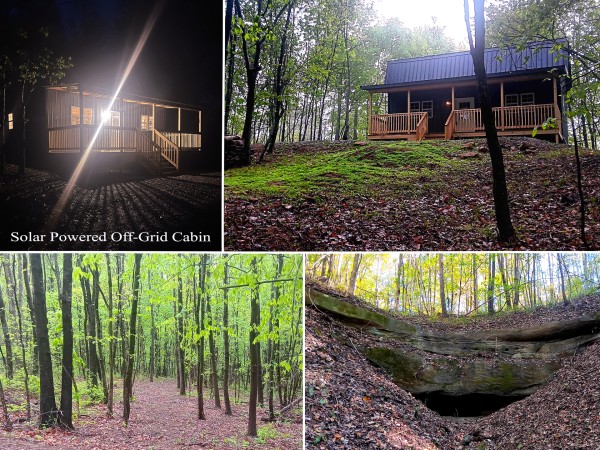 Solar Cabin With a Cave - Jackson County, Ohio - 11.6 acres