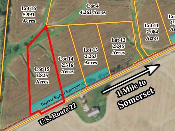 Lot 15 at Sheridan Estates - Perry County, Ohio - 2.8 acres